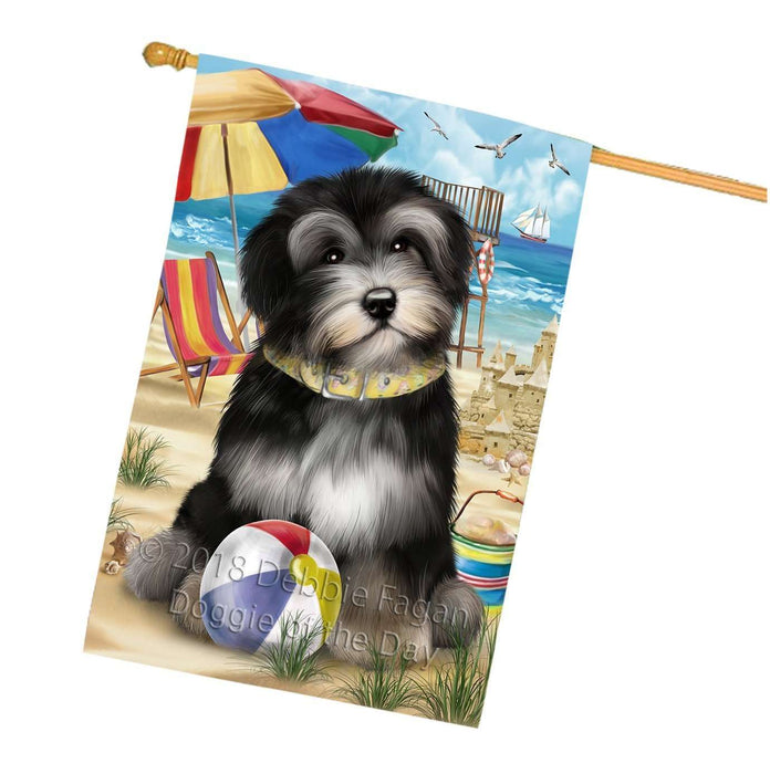 Pet Friendly Beach Havanese Dog House Flag FLG48622