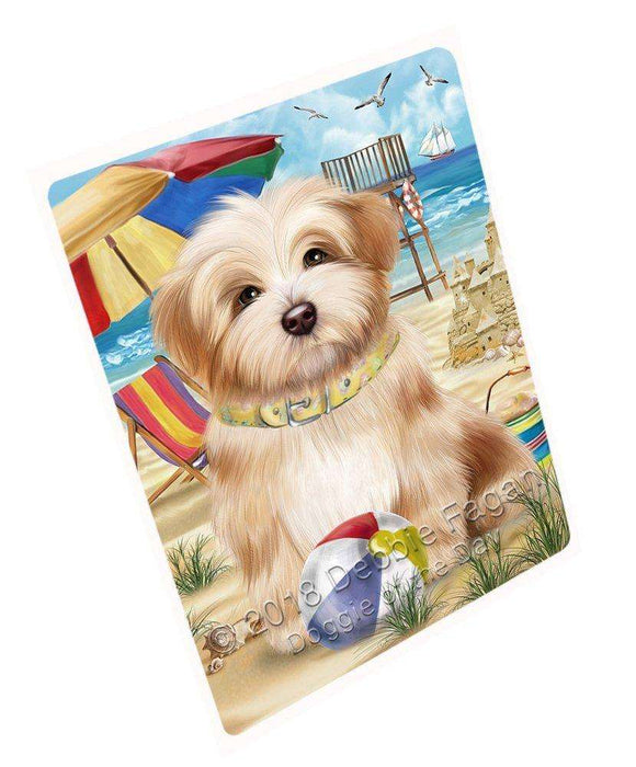Pet Friendly Beach Havanese Dog Large Refrigerator / Dishwasher RMAG51324