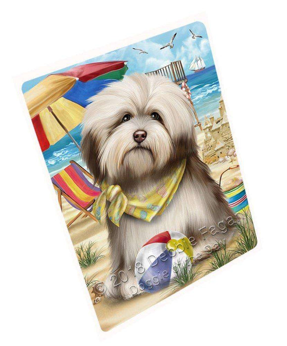 Pet Friendly Beach Havanese Dog Large Refrigerator / Dishwasher RMAG51336