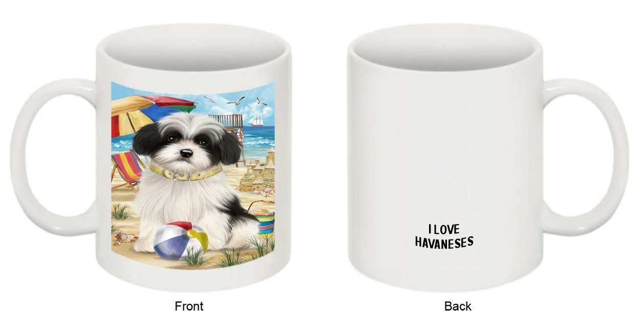 Pet Friendly Beach Havanese Dog Mug MUG48467