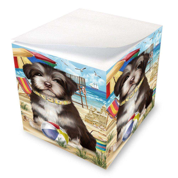 Pet Friendly Beach Havanese Dog Note Cube NOC48655