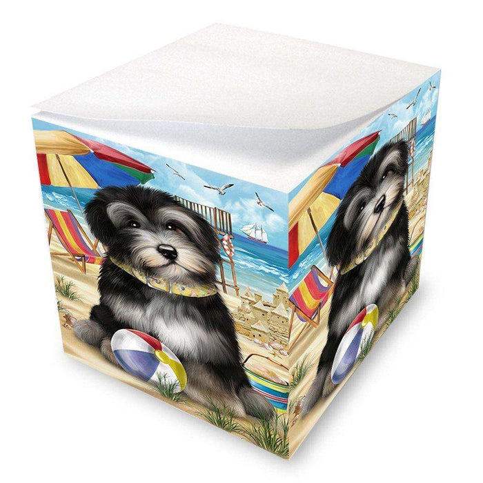 Pet Friendly Beach Havanese Dog Note Cube NOC48657