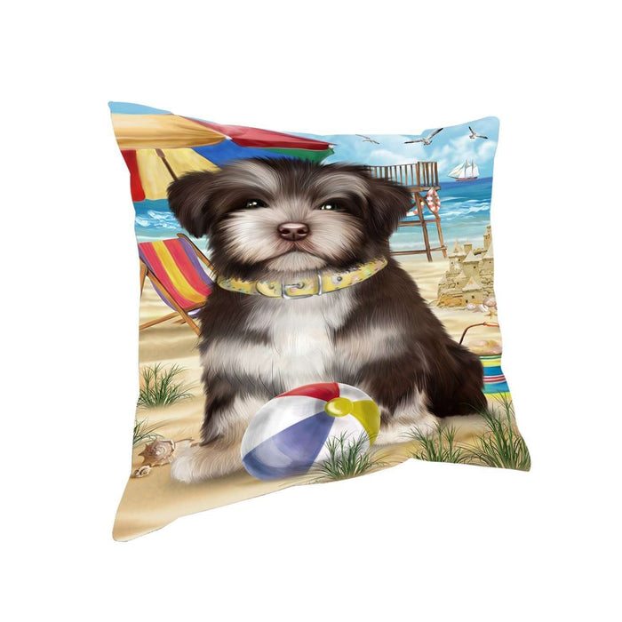 Pet Friendly Beach Havanese Dog Pillow PIL50476