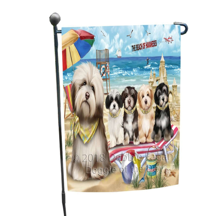 Pet Friendly Beach Havaneses Dog Garden Flag GFLG48562