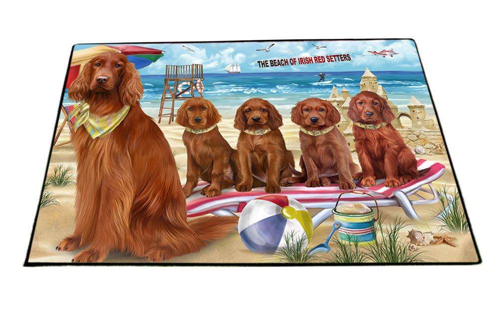 Pet Friendly Beach Irish Setters Dog Floormat FLMS51198