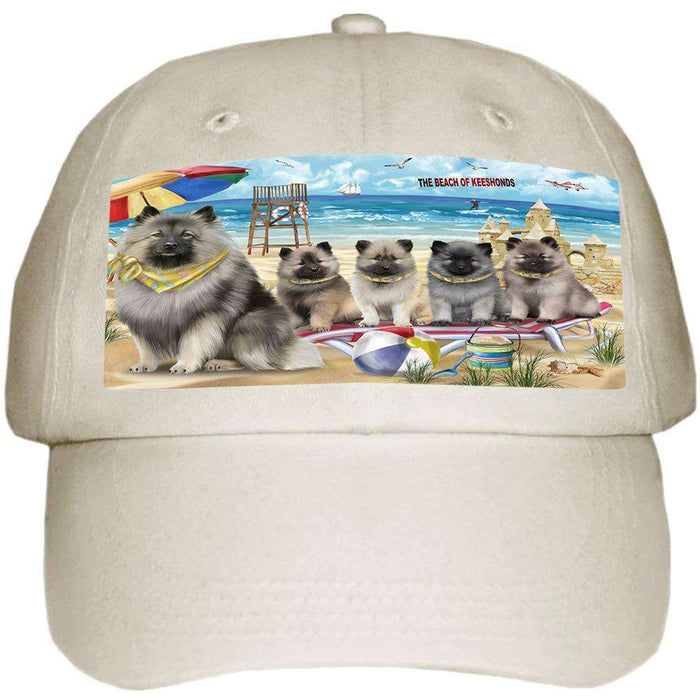 Pet Friendly Beach Keeshond Dog Ball Hat Cap HAT58473