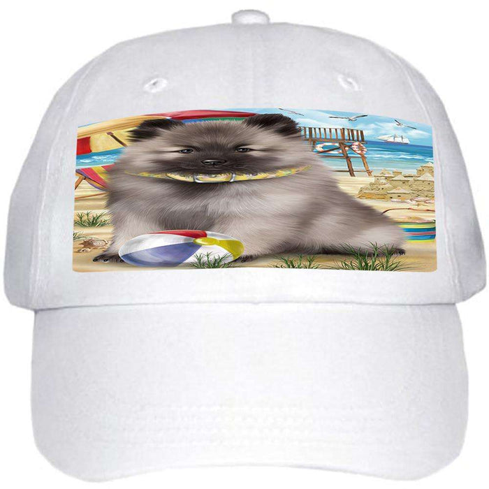 Pet Friendly Beach Keeshond Dog Ball Hat Cap HAT58476