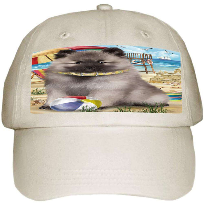 Pet Friendly Beach Keeshond Dog Ball Hat Cap HAT58476