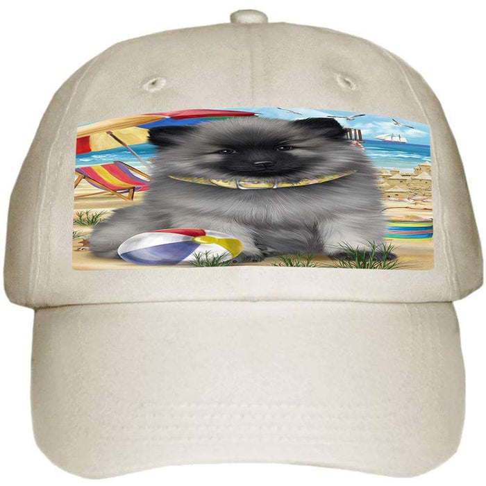 Pet Friendly Beach Keeshond Dog Ball Hat Cap HAT58479