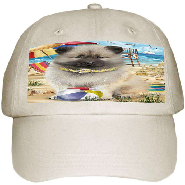 Pet Friendly Beach Keeshond Dog Ball Hat Cap HAT58482