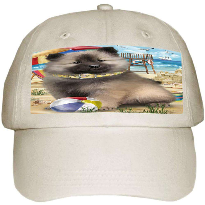 Pet Friendly Beach Keeshond Dog Ball Hat Cap HAT58485