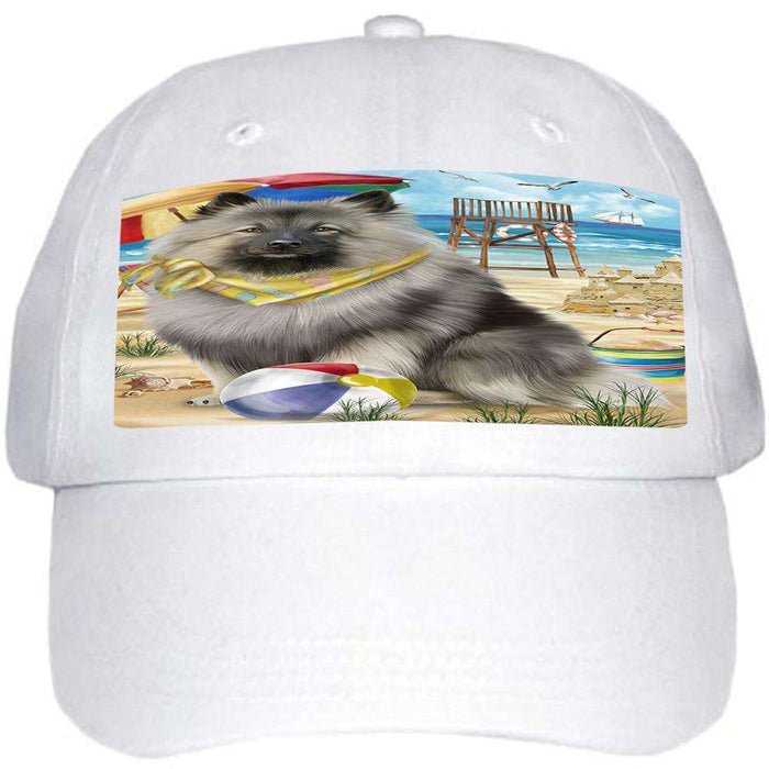 Pet Friendly Beach Keeshond Dog Ball Hat Cap HAT58488