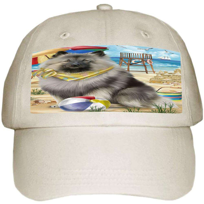 Pet Friendly Beach Keeshond Dog Ball Hat Cap HAT58488