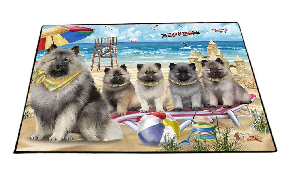 Pet Friendly Beach Keeshonds Dog Floormat FLMS51201
