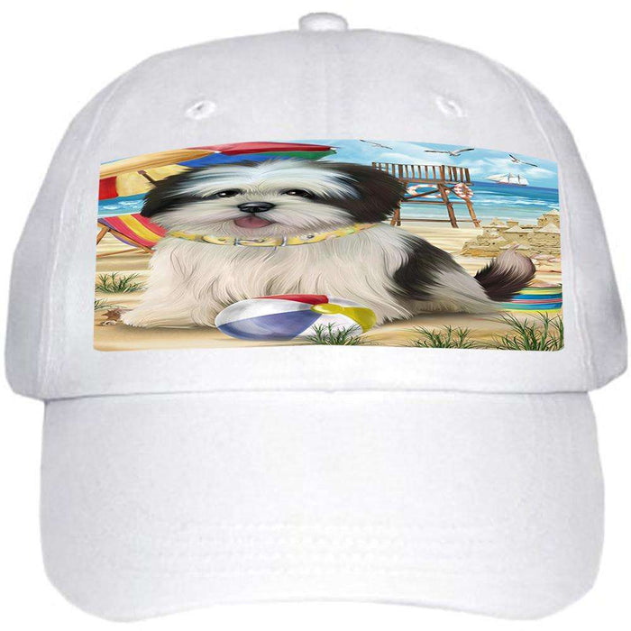 Pet Friendly Beach Lhasa Apso Dog Ball Hat Cap HAT53877