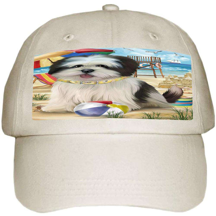 Pet Friendly Beach Lhasa Apso Dog Ball Hat Cap HAT53877