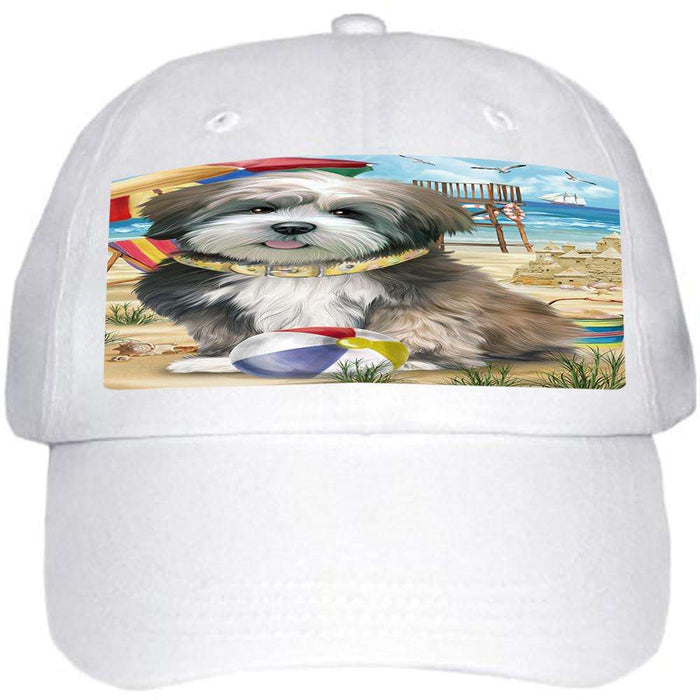 Pet Friendly Beach Lhasa Apso Dog Ball Hat Cap HAT53880