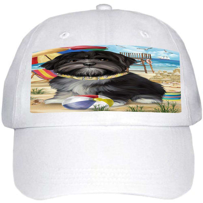 Pet Friendly Beach Lhasa Apso Dog Ball Hat Cap HAT53883