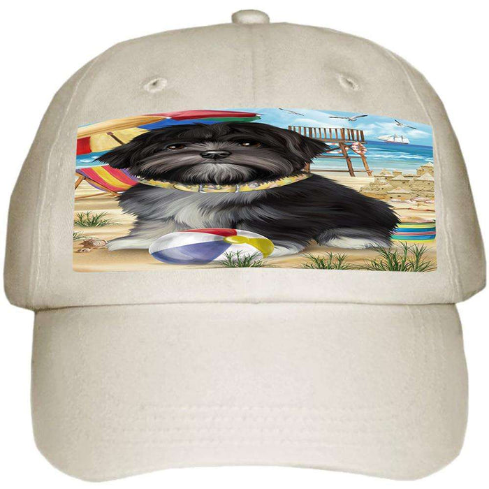 Pet Friendly Beach Lhasa Apso Dog Ball Hat Cap HAT53883