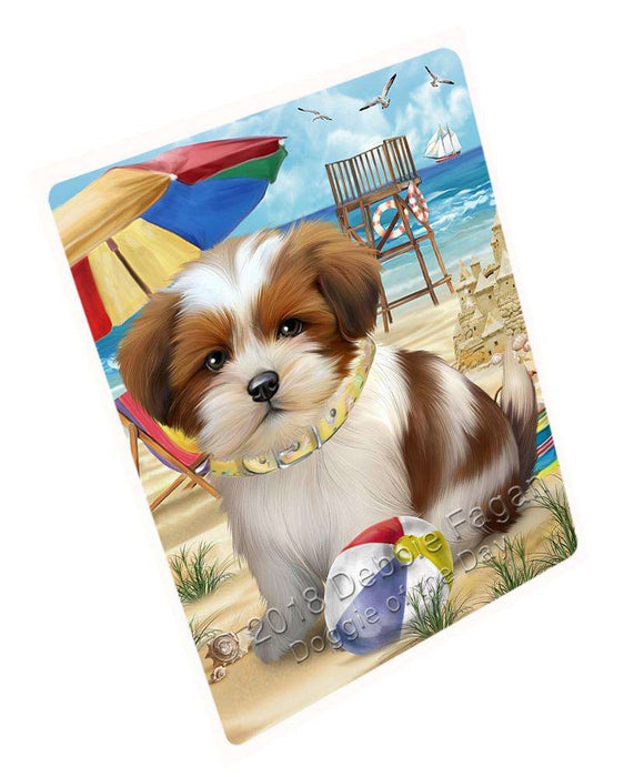 Pet Friendly Beach Lhasa Apso Dog Cutting Board C54021