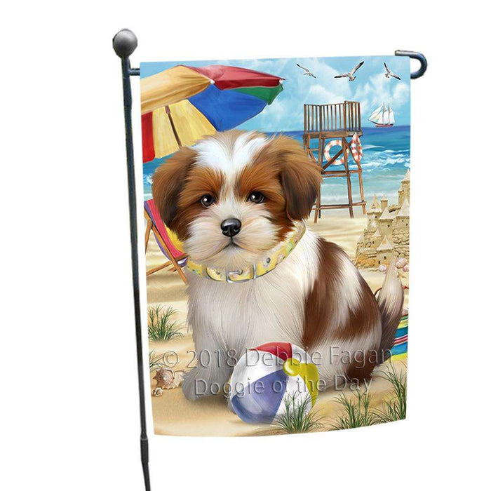 Pet Friendly Beach Lhasa Apso Dog Garden Flag GFLG49880