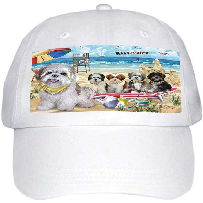 Pet Friendly Beach Lhasa Apsos Dog Ball Hat Cap HAT53871