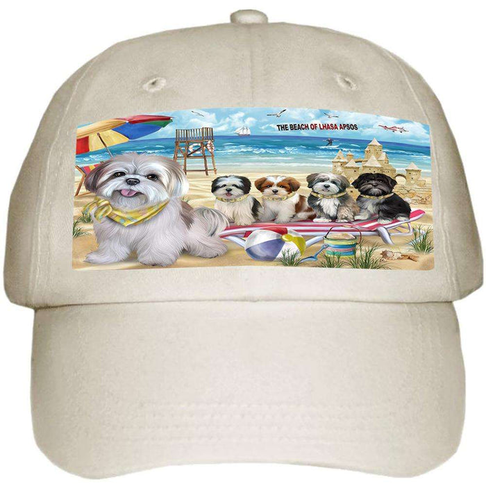 Pet Friendly Beach Lhasa Apsos Dog Ball Hat Cap HAT53871