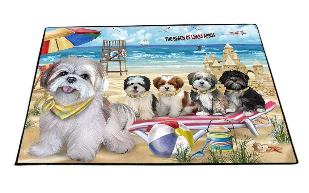 Pet Friendly Beach Lhasa Apsos Dog Floormat FLMS50262