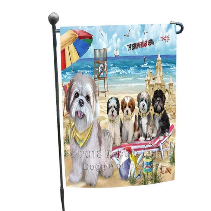 Pet Friendly Beach Lhasa Apsos Dog Garden Flag GFLG49875