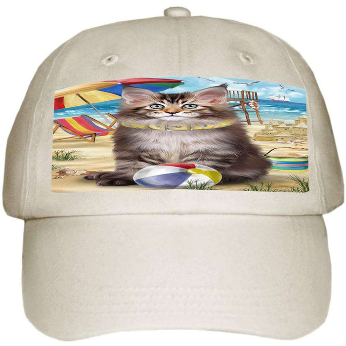 Pet Friendly Beach Maine Coon Cat Ball Hat Cap HAT58500