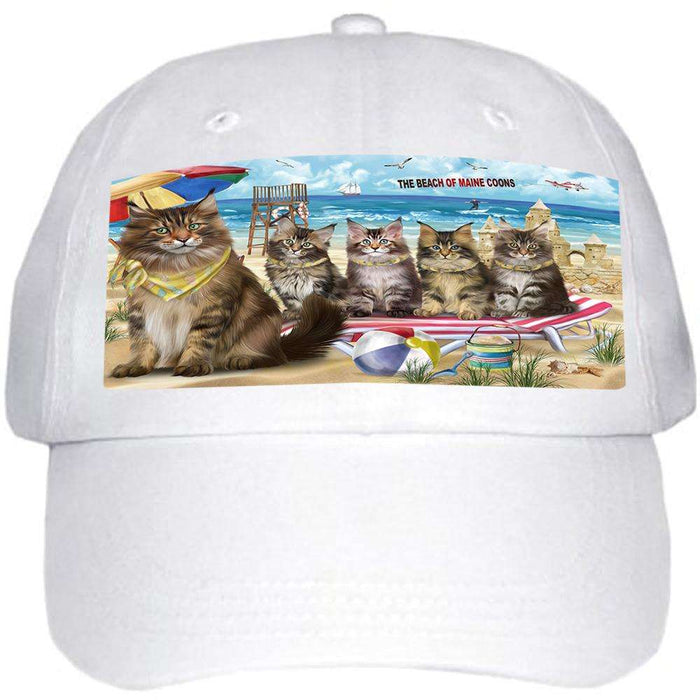 Pet Friendly Beach Maine Coon Cat Ball Hat Cap HAT58506