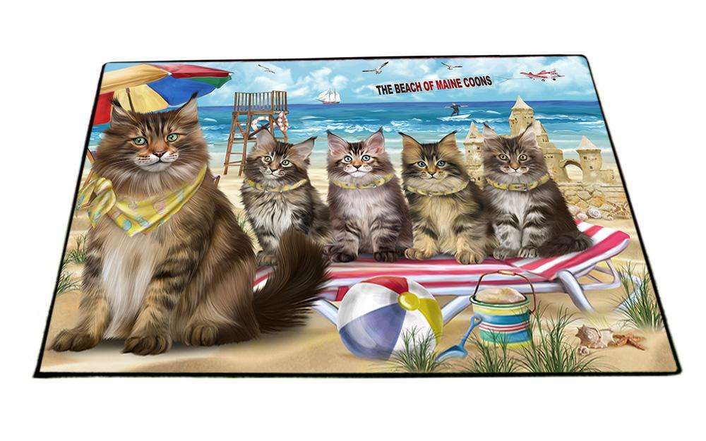 Pet Friendly Beach Maine Coon Cats Floormat FLMS51204