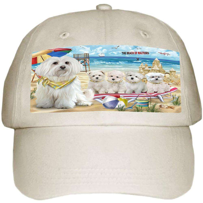 Pet Friendly Beach Malteses Dog Ball Hat Cap HAT53889
