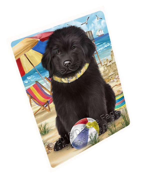 Pet Friendly Beach Newfoundland Dog Large Refrigerator / Dishwasher Magnet RMAG85902