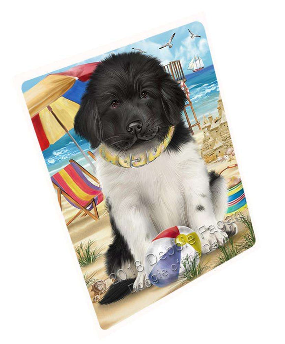 Pet Friendly Beach Newfoundland Dog Large Refrigerator / Dishwasher Magnet RMAG85908