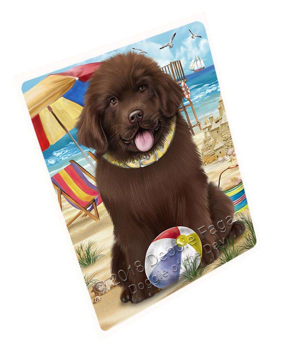 Pet Friendly Beach Newfoundland Dog Large Refrigerator / Dishwasher Magnet RMAG85914