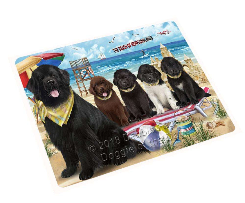 Pet Friendly Beach Newfoundland Dogs Cutting Board C66948