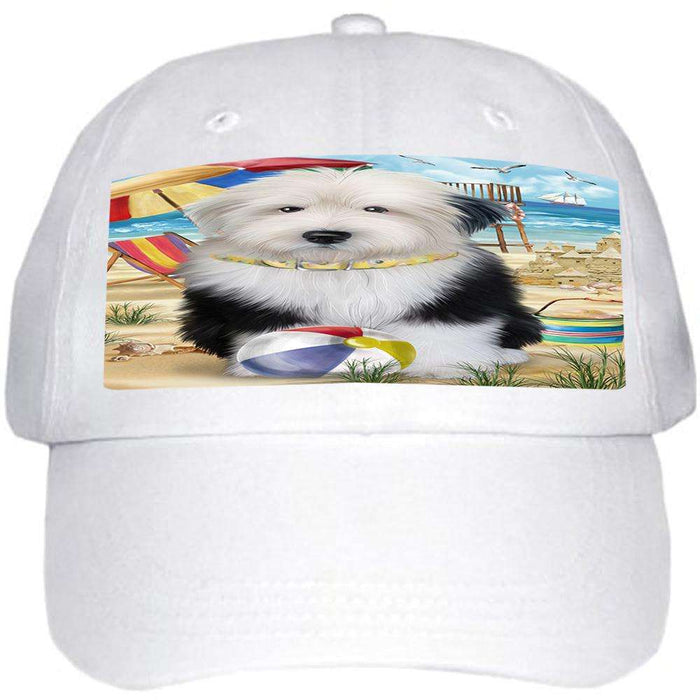 Pet Friendly Beach Old English Sheepdog Ball Hat Cap HAT53910