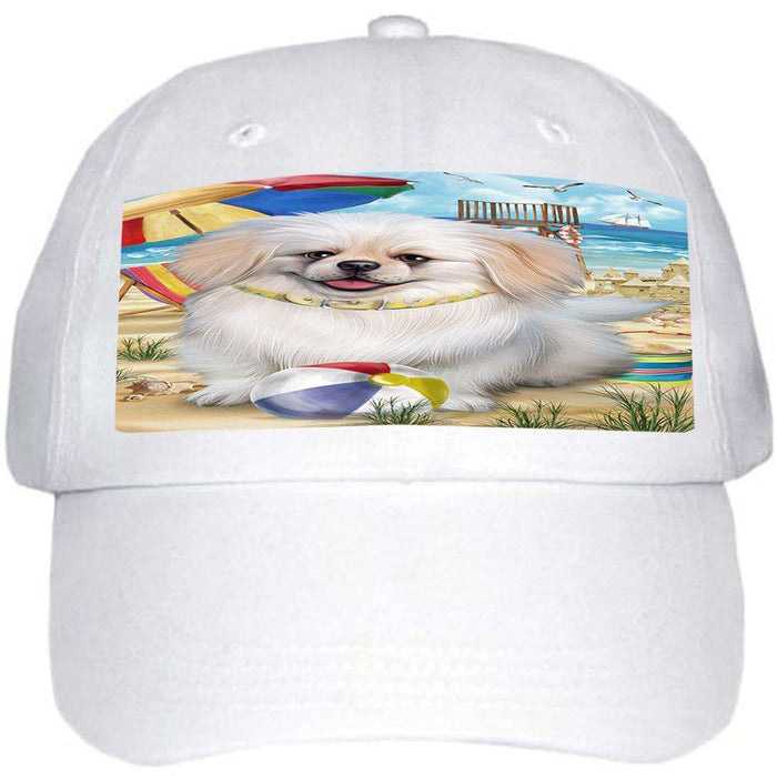 Pet Friendly Beach Pekingese Dog Ball Hat Cap HAT53928