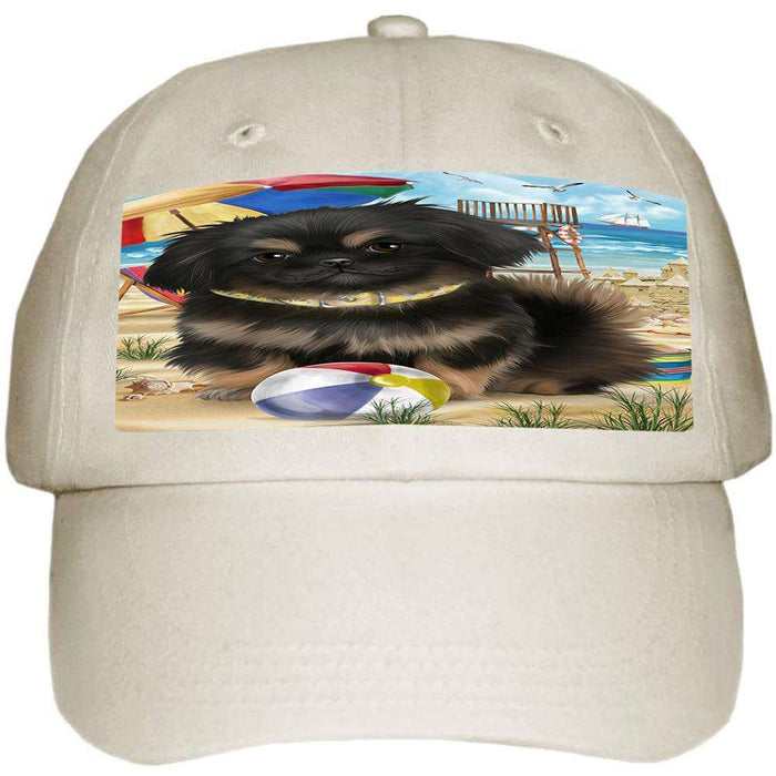 Pet Friendly Beach Pekingese Dog Ball Hat Cap HAT53937