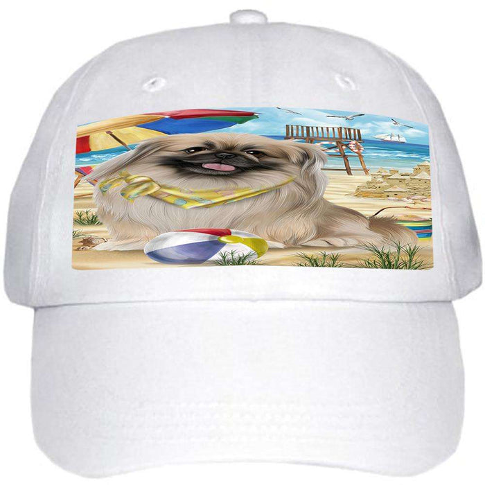 Pet Friendly Beach Pekingese Dog Ball Hat Cap HAT53940
