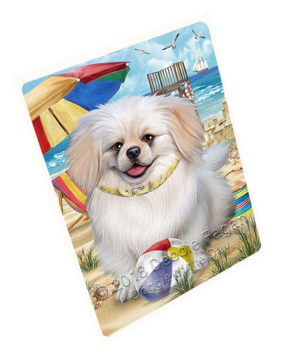 Pet Friendly Beach Pekingese Dog Magnet Mini (3.5" x 2") MAG54063