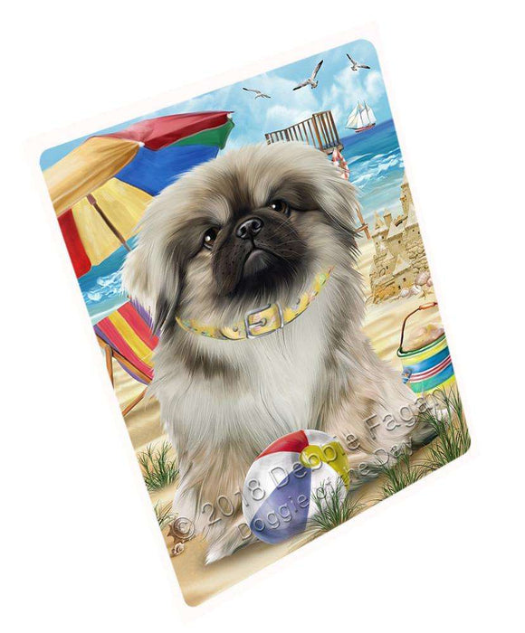 Pet Friendly Beach Pekingese Dog Magnet Mini (3.5" x 2") MAG54066