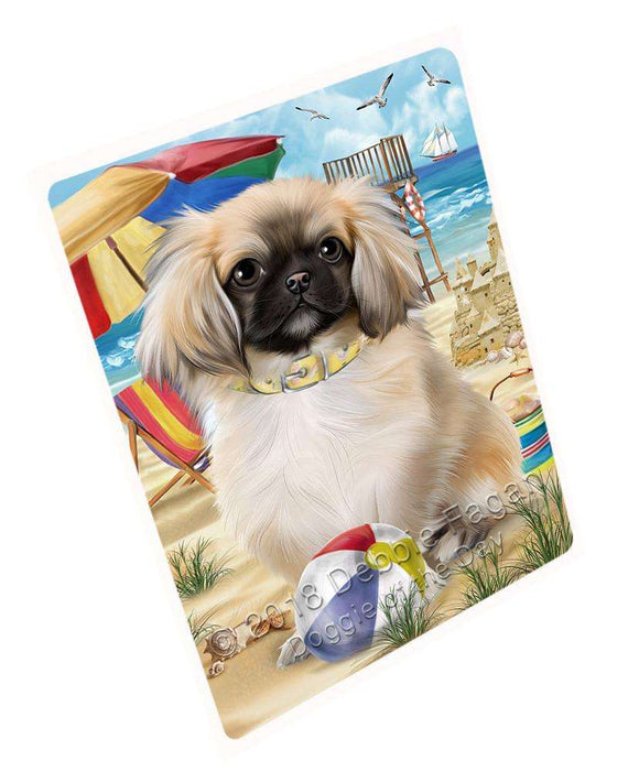 Pet Friendly Beach Pekingese Dog Magnet Mini (3.5" x 2") MAG54069