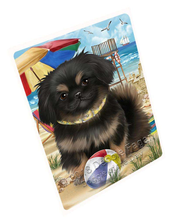 Pet Friendly Beach Pekingese Dog Magnet Mini (3.5" x 2") MAG54072