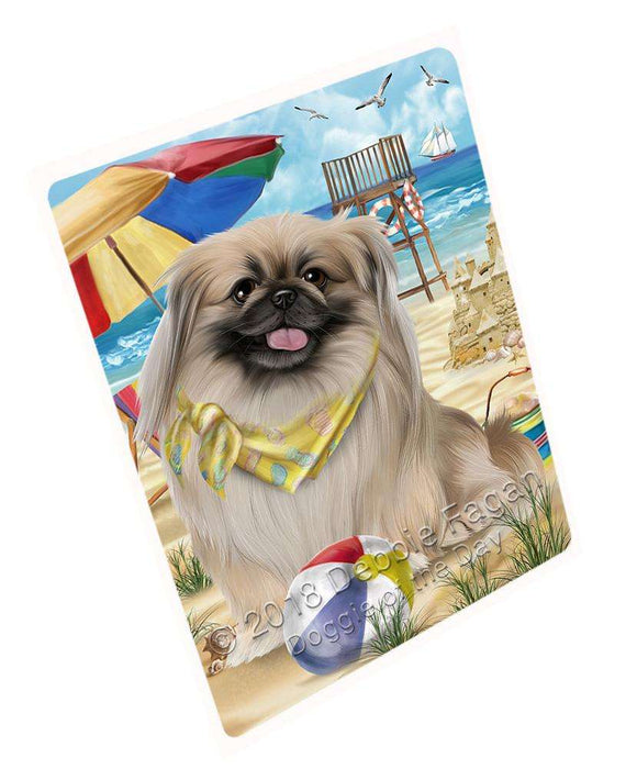Pet Friendly Beach Pekingese Dog Magnet Mini (3.5" x 2") MAG54075