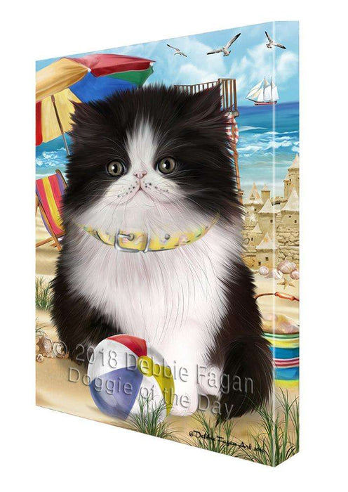 Pet Friendly Beach Persian Cat Canvas Print Wall Art Décor CVS105443