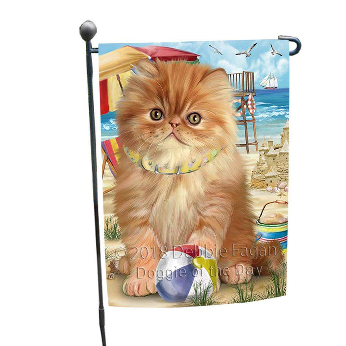 Pet Friendly Beach Persian Cat Garden Flag GFLG54238