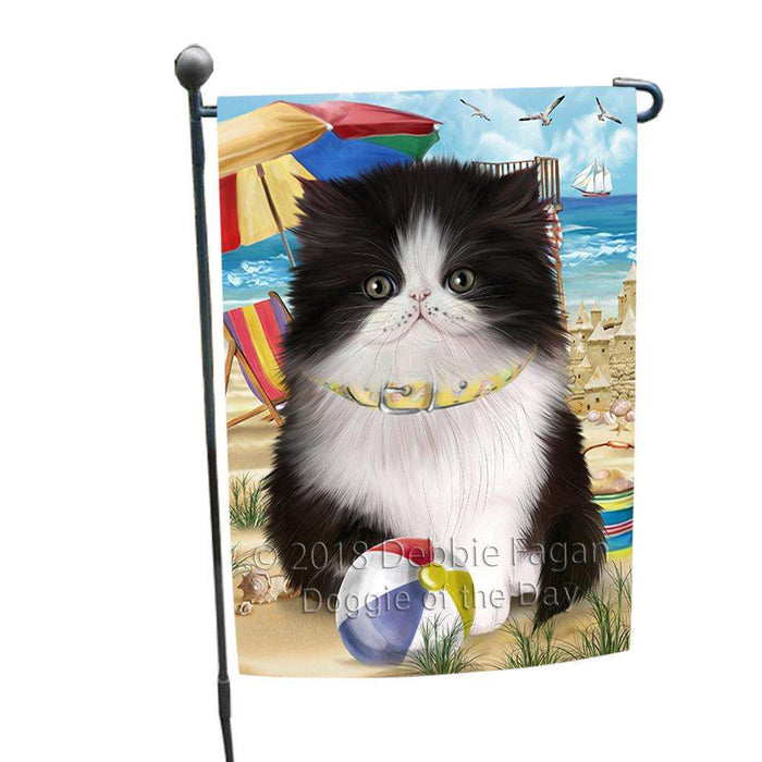 Pet Friendly Beach Persian Cat Garden Flag GFLG54239