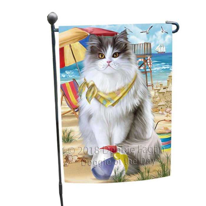 Pet Friendly Beach Persian Cat Garden Flag GFLG54240